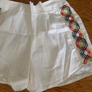 Linen Shorts 1970's Vintage - Purchased in Acapulco, Mexico, NWOT. No brand.